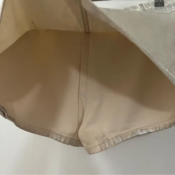 Free People We The Free Gallivanting Metallic Peekaboo Skort Size 30