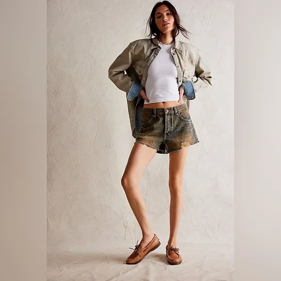 Free People We The Free Now or Never Denim Shorts