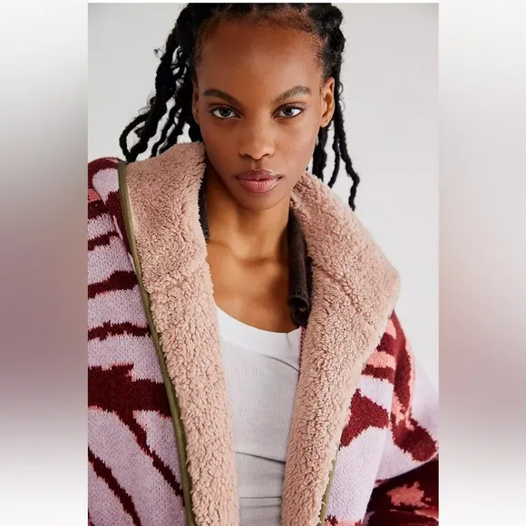 Free People Winter Chill Reversible Jacket NEW