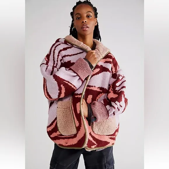Free People Winter Chill Reversible Jacket NEW