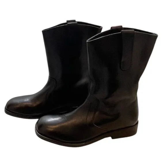 Free People Womens Size 40 / 9.5 Easton Equestrian Ankle Boots Black Leather NEW
