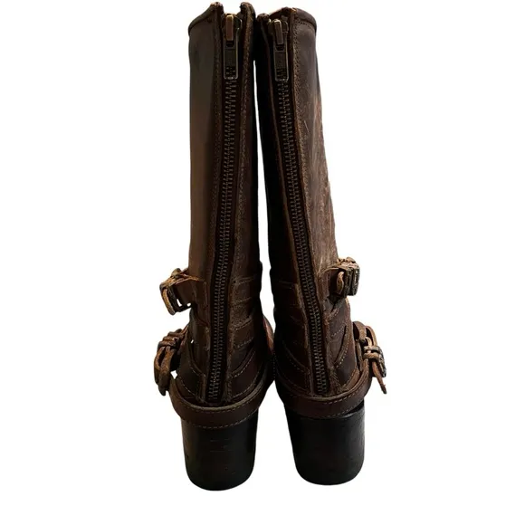 FREEBIRD by Steven Pikes Wrap Strap Boots, Sz 6