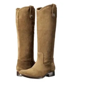 Frye &quot;Melissa Button Slate  Leather Riding Boots Women’s Size 7.5 B 3477173