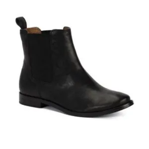 Frye Anna Chelsea Boot Black Leather Ankle Boots