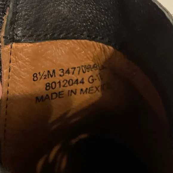 Frye black Leather Boots Size 8.5