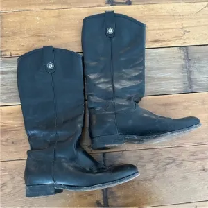 🔥Frye - Black Melissa Button 2 Riding Boots - 9
