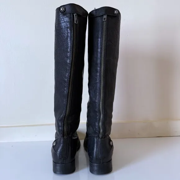 Frye Boots Women’s Melissa Button Back Zip  Tall Leather Boho SZ 8.5