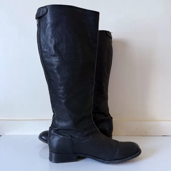 Frye Boots Women’s Melissa Button Back Zip  Tall Leather Boho SZ 8.5