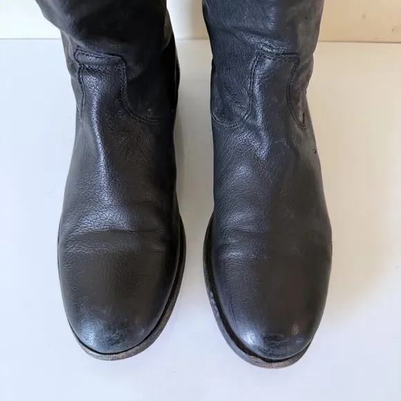 Frye Boots Women’s Melissa Button Back Zip  Tall Leather Boho SZ 8.5