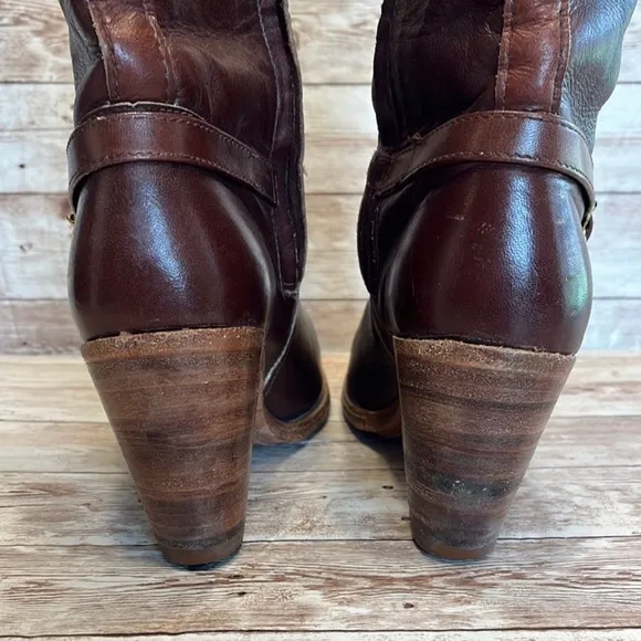 Frye Brown Heeled Boots 8.5 B