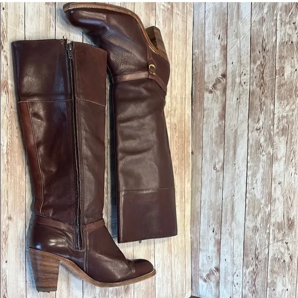 Frye Brown Heeled Boots 8.5 B