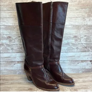 Frye Brown Heeled Boots 8.5 B
