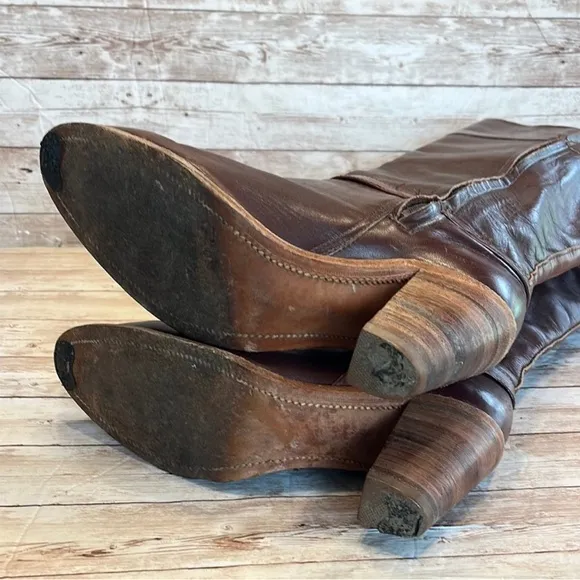 Frye Brown Heeled Boots 8.5 B