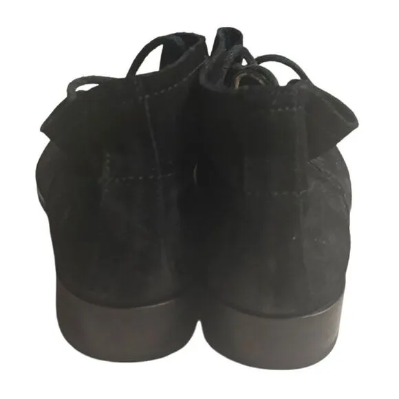 Frye Carly Chukka Black Leather Boots 3477112 Women's Size 7 B Rubbing on Toes