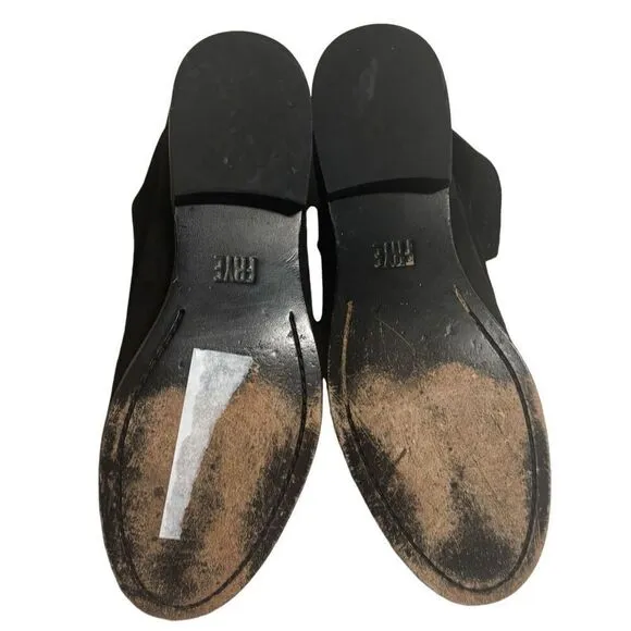 Frye Carly Chukka Black Leather Boots 3477112 Women's Size 7 B Rubbing on Toes