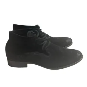 Frye Carly Chukka Black Leather Boots 3477112 Women's Size 7 B Rubbing on Toes