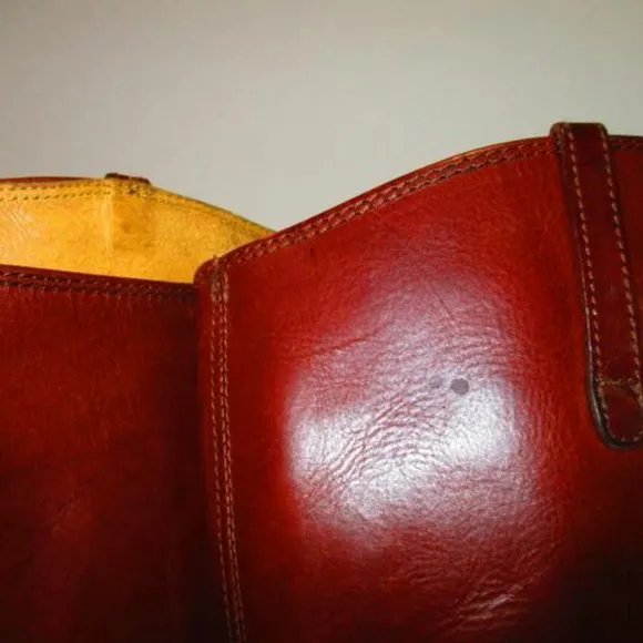 **Frye Cognac Brown Classic Equestrian Inspired Knee High Boots
