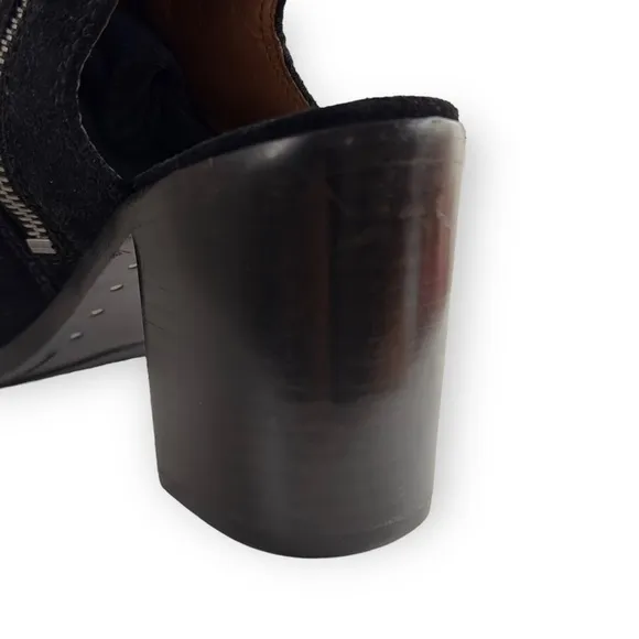 Frye Danica Suede Harness Ankle Boots Black Size 7