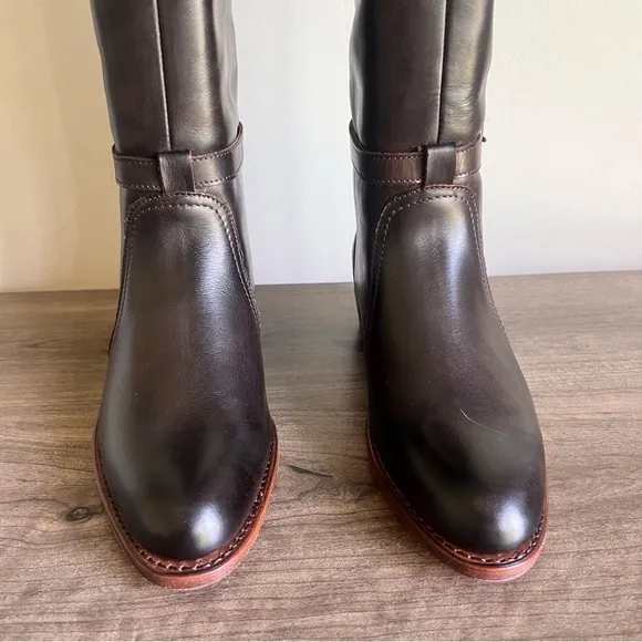 Frye Dorado Dark Brown Women's Riding Boot Size 7 SKU#C24300