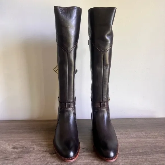 Frye Dorado Dark Brown Women's Riding Boot Size 7 SKU#C24300