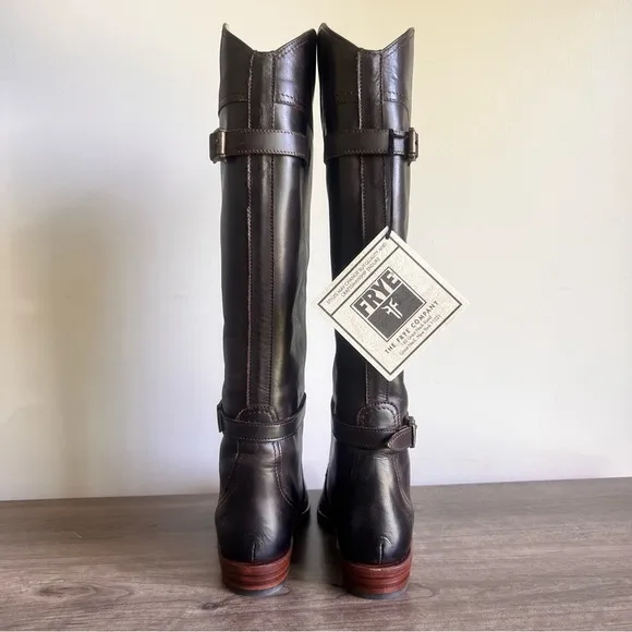 Frye Dorado Dark Brown Women's Riding Boot Size 7 SKU#C24300