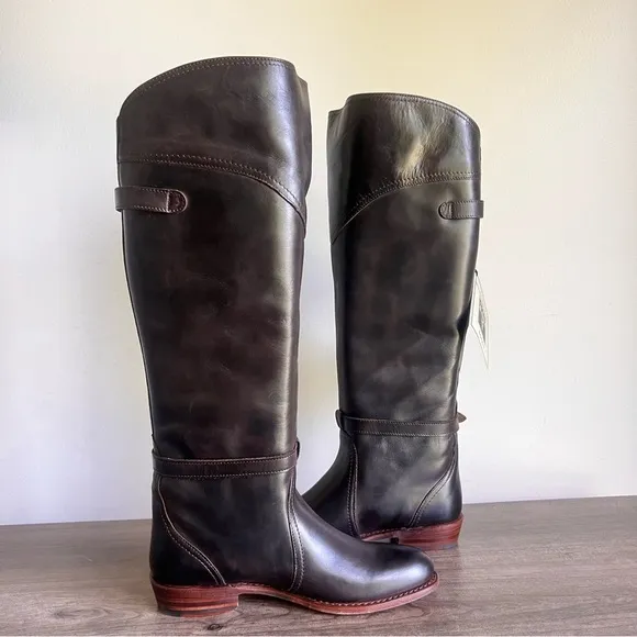 Frye Dorado Dark Brown Women's Riding Boot Size 7 SKU#C24300