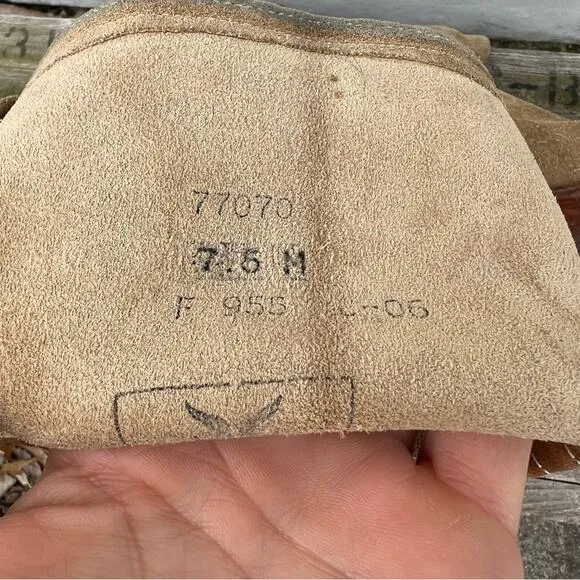 Frye Dorado tan suede leather knee high slouchy riding boots 77070 Size 7.5M