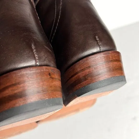 FRYE Dorado Riding Dark Brown Leather Boots