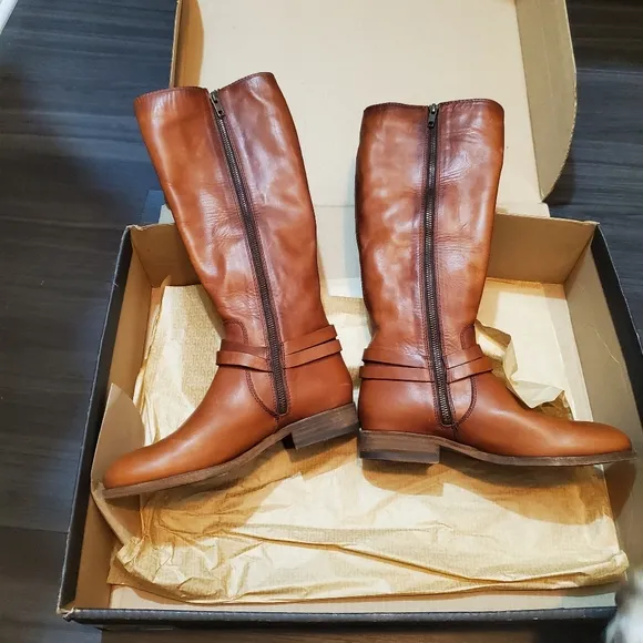 Frye Melissa Belted Tall Leather Boots