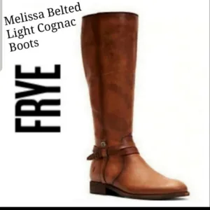 Frye Melissa Belted Tall Leather Boots