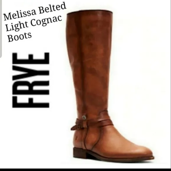 Frye Melissa Belted Tall Leather Boots