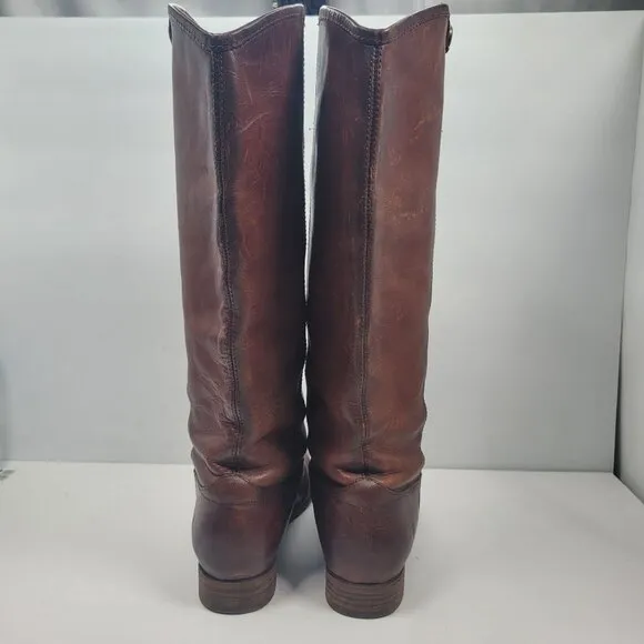 Frye Melissa Button 2 Women's Brown Boots 3475449 US Size 10B