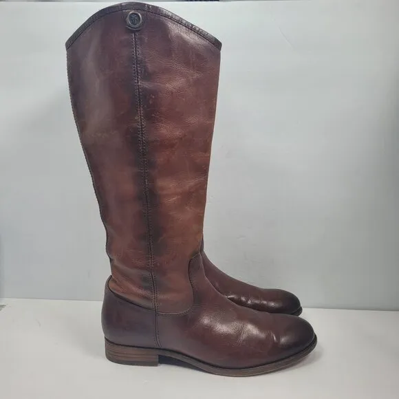 Frye Melissa Button 2 Women's Brown Boots 3475449 US Size 10B