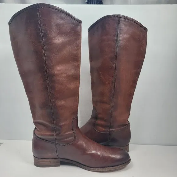 Frye Melissa Button 2 Women's Brown Boots 3475449 US Size 10B