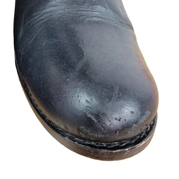 Frye Melissa Button Boots Womens 6B Black Leather Riding Equestrian 77167 Tall