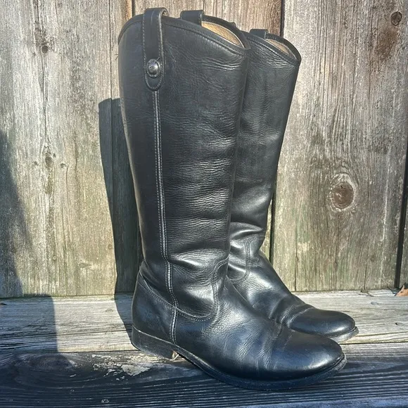 Frye Melissa Button Equestrian-Inspired Tall Boots size 8 B