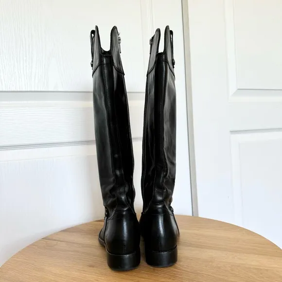 Frye Melissa Button Inside Zip Knee High Leather Boots