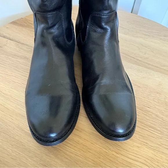 Frye Melissa Button Inside Zip Knee High Leather Boots