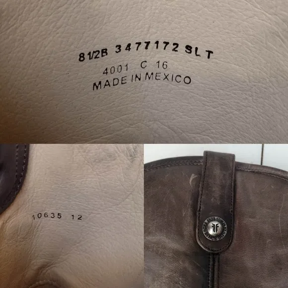 Frye Melissa Leather Distressed Equestrian Boho Sz 8 1/2 B Riding Boots