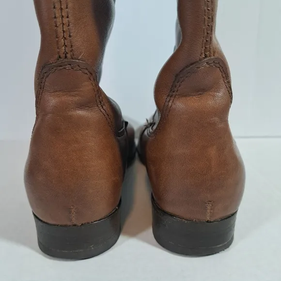 Frye Melissa Logo D Ring Riding Boots SZ 6B