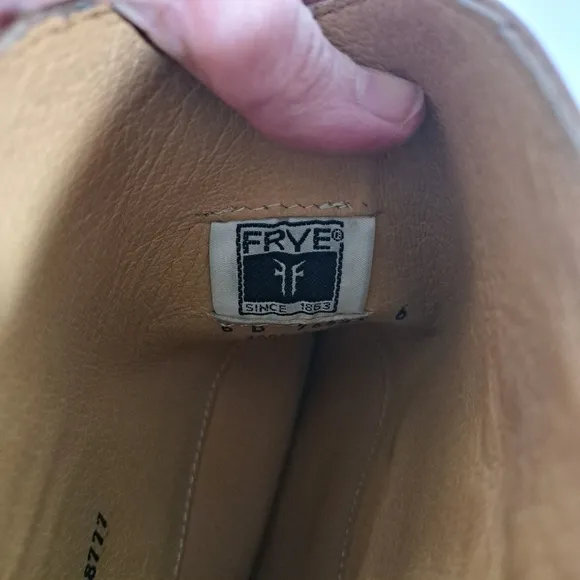 Frye Melissa Logo D Ring Riding Boots SZ 6B