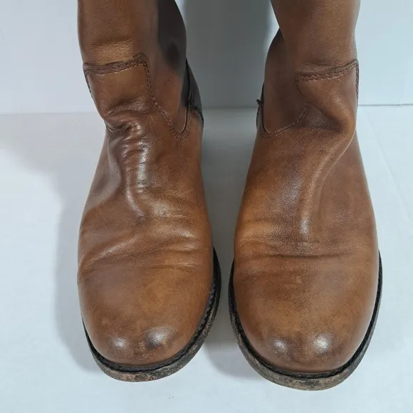 Frye Melissa Logo D Ring Riding Boots SZ 6B