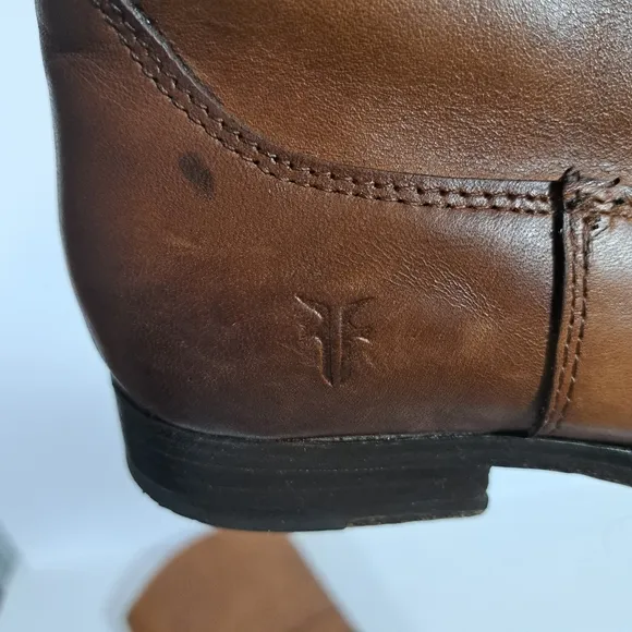 Frye Melissa Logo D Ring Riding Boots SZ 6B