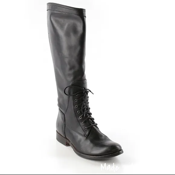 Frye Melissa Riding equestrian Tall lace up Boots