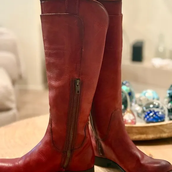 FRYE Paige Tall Riding Leather Knee-High Boots 6.5