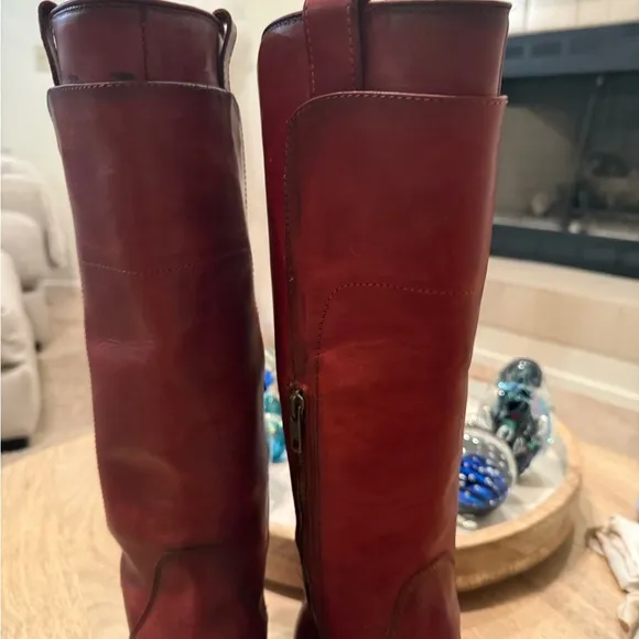 FRYE Paige Tall Riding Leather Knee-High Boots 6.5