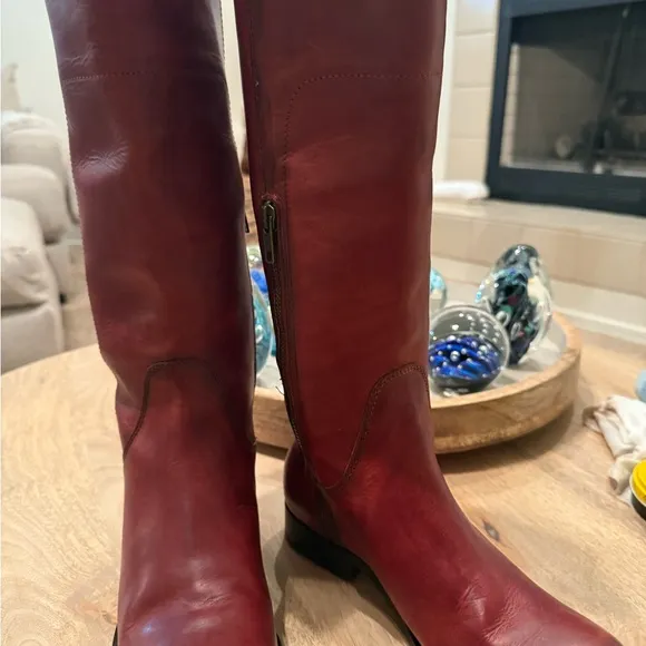 FRYE Paige Tall Riding Leather Knee-High Boots 6.5