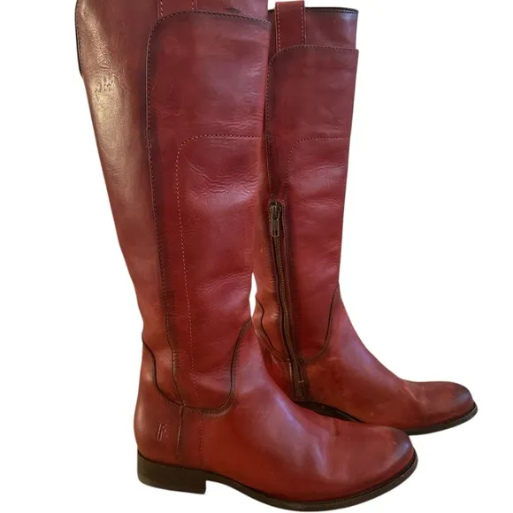 FRYE Paige Tall Riding Leather Knee-High Boots 6.5
