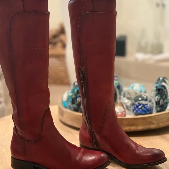 FRYE Paige Tall Riding Leather Knee-High Boots 6.5