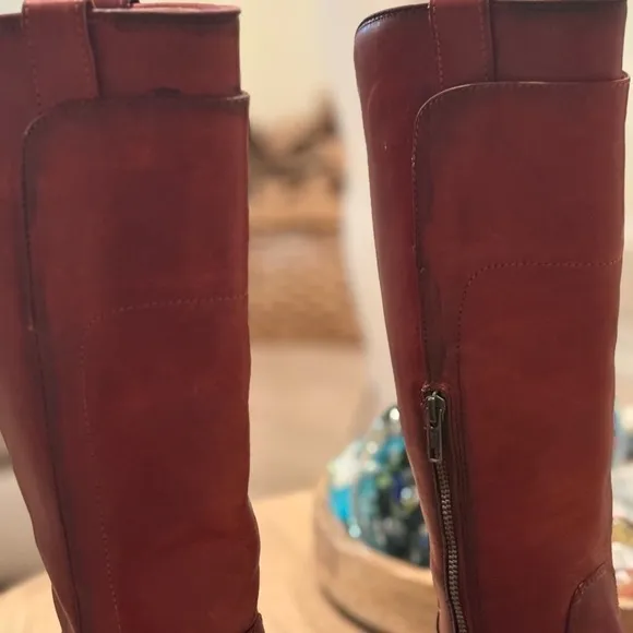 FRYE Paige Tall Riding Leather Knee-High Boots 6.5